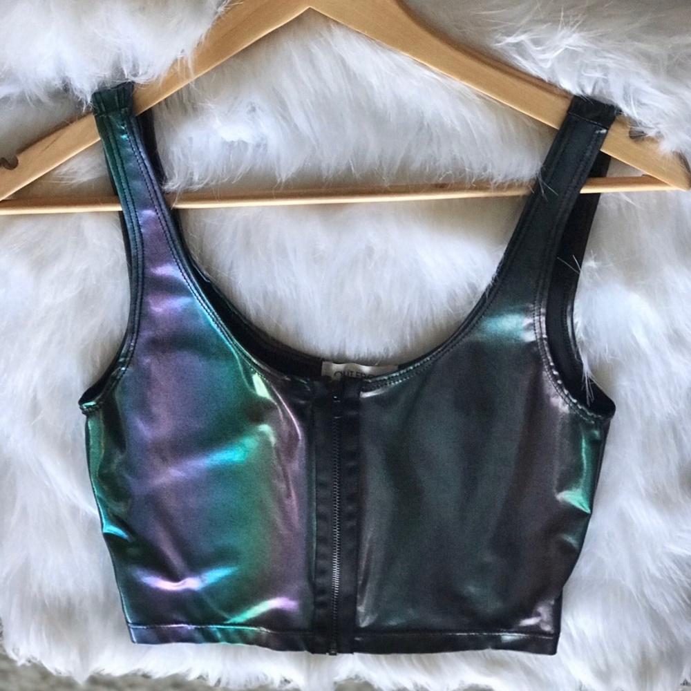 Holographic crop top